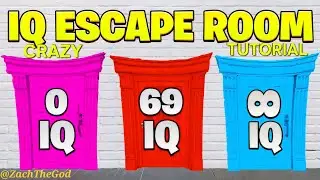 How to Complete Crazy IQ Escape Room!!! | Fortnite-Tutorial