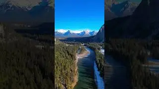 Banff, Alberta - #banff #alberta #canada #drone #river #mountains #nature #viral #explore #young