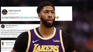 NBA Players React on Lakers, AD winning 3-point Shot in GAME 2 vs Nuggets