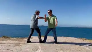 Warm up push hands drills with my teacher, Master Alex Dong. www.taichiathens.gr