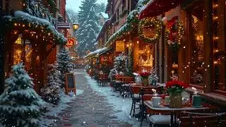 Quiet Winter Street Jazz ☕ Soft Coffee Jazz for Peaceful Urban Evenings