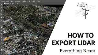 Exporting LIDAR from an existing project file in Neara