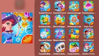 Bubble Witch 2 Saga - Gameplay Walkthrough - Magic Bubble Shooter Game (iOS, Android)