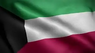 Kuwait animated flag HD | Kuwait national anthem | علم الكويت