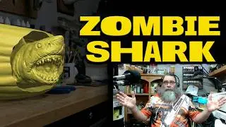 DO YOU BEILEVE I MADE THIS ON MY 3D SPLICER? (zombie shark diorama)#3dprinting #diy #subscribe #stl