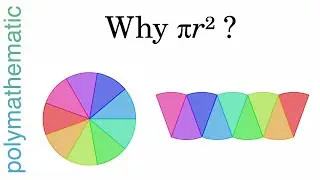 Amazing Circle Area Formula: Infinitely Many Tiny Triangles