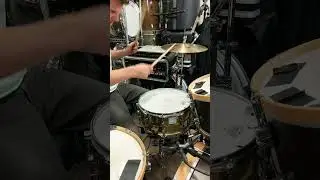 Into this snare sound rn. iPhone audio #shorts #short #drummer #drumming #drumbeat #drumfill #drum
