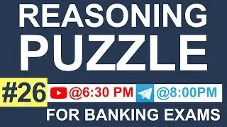 Reasoning Puzzle | Reasoning Puzzles for Bank Exams in Hindi | Reasoning for Banking Exam