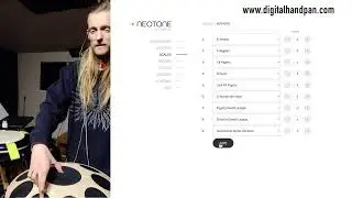 Create your custom handpan scales on @neotone.digitalhandpan  digital handpan instrument