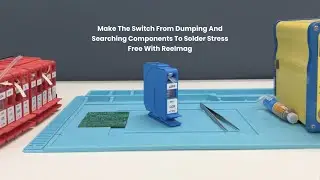 Make the switch from dumping and searching components to solder stress free with reelmag #shorts