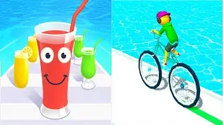 Juice Run VS Big Bike - All Levels SpeedRun Gameplay Android iOS Ep2