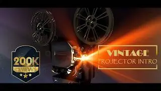 Vintage PROJECTOR Cinema intro template
