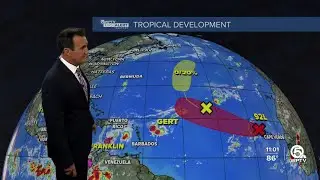 Tropical activity in Atlantic basi