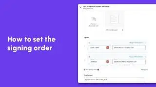 Signeasy: How to set the signing order