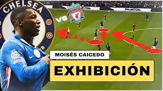 Moisés Caicedo EXHIBICIÓN ante Liverpool - Análisis Táctico