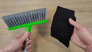 I put a sock on the broom and the result surprised me