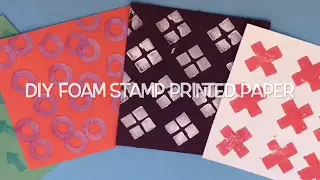 DIY FOAM STAMP PRINTED SHEETS - Make your own foam stamps!!!