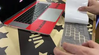 Custom laptop keyboard Skin Decals installation