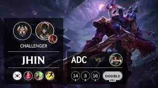 Jhin ADC vs Miss Fortune - KR Challenger Patch 9.23
