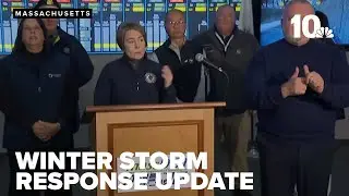 Massachusetts leaders provide winter storm response update
