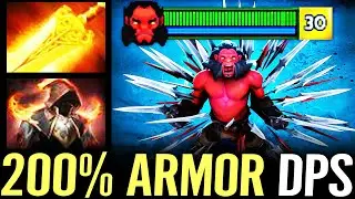🔥 AXE Radiance + Cloak of Flames 300 DPS vs NAGA &mdash; 200% Armor as DPS Cancer Offlane Build Dota 2 Pro