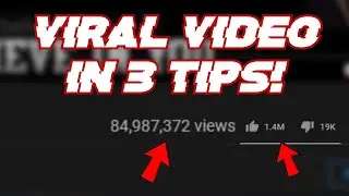 HOW TO Viral On Youtube 3 Tips 2020 By All about in world