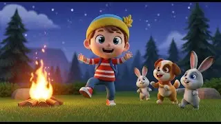 Camping Under Stars Song for Kids | Night Sky Lullaby, Popular Nursery Rhyme & Baby Music 🌌
