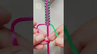 🪢 How to make a bracelet | macrame bracelet design 128 | #shorts