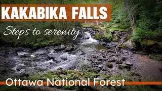 Quiet calm Kakabita Falls in the Ottawa National Forest in western Michigan's Upper Peninsula.