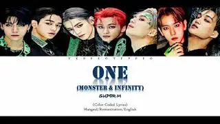 SUPER M (슈퍼엠) - ONE (Monster & Infinity) [Color Coded Lyrics(Han/Rom/Eng)]