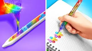HACK EPICI CON RESINA EPOSSIDICA E PENNA 3D per la Scuola! Idee Fai-da-te Geniali da 123 GO! SCHOOL