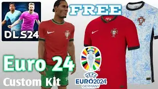 DLS 24 Portugal Jersey | Portugal team jersey  Euro 24 | DLS 24 Custom kit #72