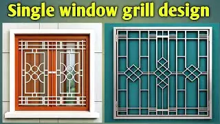 Beautiful window grill design | Latest Iron Windows Grills Designs | Single window grill design