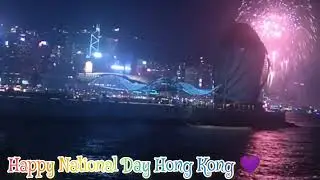Happy National Day Hong Kong | Fireworks Show 2023 | Victoria Harbour HK