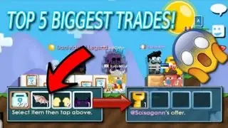 Growtopia | TOP 5 BIGGEST TRADES! [4000 DIAMOND LOCKS!] ft. @AIMSTER, @SOLSAGANN, AND @ELBIN!