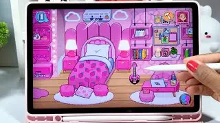 Decoração de Quarto Rosa no Jogo Towniz 