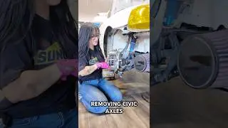 Removing Civic axles #diy #automobile