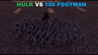 UEBS - HULK VS 100 FOOTMAN #game #gameplay #gaming #uebs #war #uebs2 #soldier #shorts #hulk #marvel
