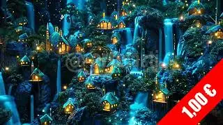 Bioluminescent Fairy Forest &ndash; HD Magical Fantasy Stock Footage