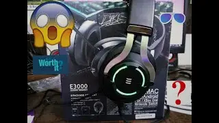 Распаковка игровой гарнитуры Eksa e3000 |😱RGB-подсветка| #eksa #эксклюзив #распродажа #amazon #шорты