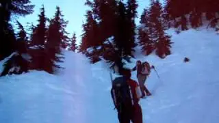 Benedict Ridge Ascending steep slope