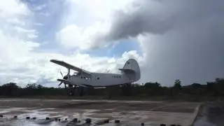 Antonov AN2 Landing at Canaima Venezuela