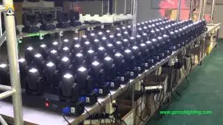 LED 4-Heads Beam Moving Head Light test