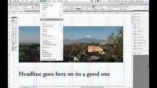 InDesign Lesson 3: Placing images, using text wrap
