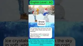 Snow #facts #Nature #learnenglish #englishspeaking #vocabulary  #english #Snow