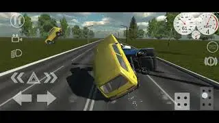 Simple car crash physics simulator lada niva race and crash 45