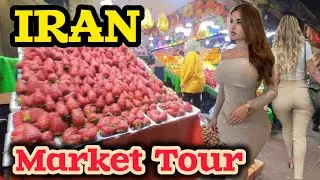 IRAN 🇮🇷 Market tour and Iranian Nightlife | Tajrish bazaar in Northern Tehran City | ایران
