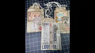 Craft With Me ~ Tag Tuesday Creating Pockets With Ticket Tags #TAGYOURTURN
