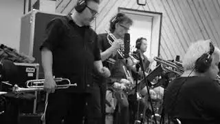 Mac Groover Big Band -Recording trumpet section
