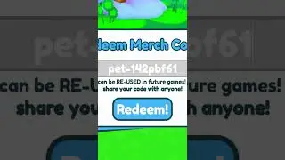 I Redeemed A Titanic Merch Code...😲 (Pet Simulator X) #shorts